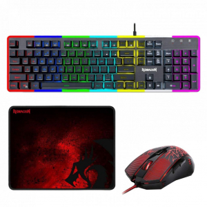 Redragon S107 Gaming Combo 3 in 1 (egér+billentyűzet+egérpad)
